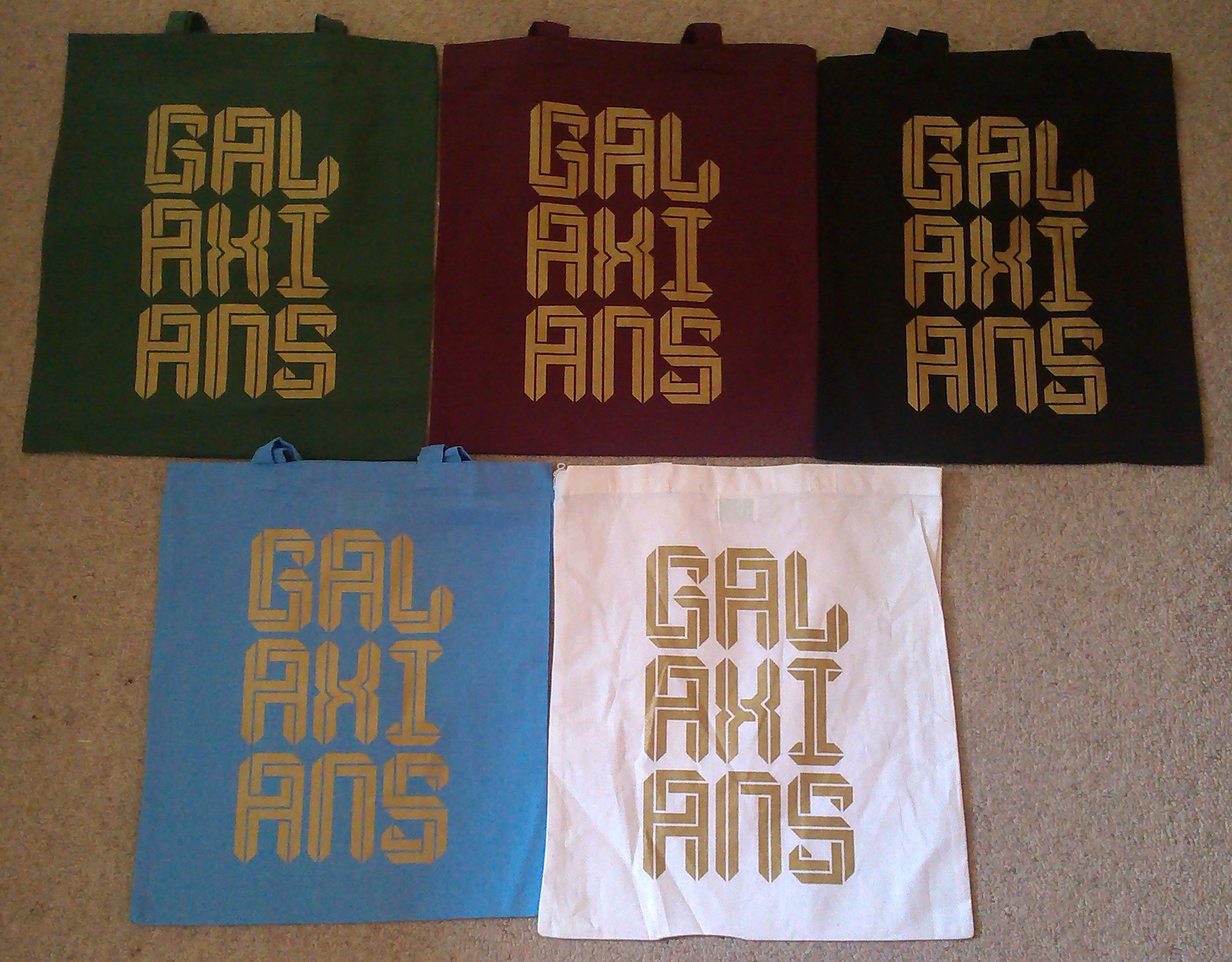 LIMITED EDITION GALAXIANS TOTE BAGS AVAILABLE NOW!!